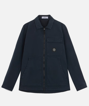 Зіп Овершот Stone Island Navy blue 811511501 V0120 фото