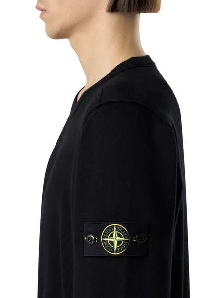 Светр з круглим вирізом Stone Island Black L1S155100053-S00B2 V0029 фото
