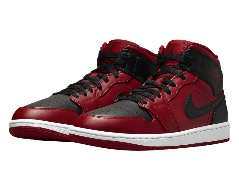 Air Jordan 1 Mid Reverse Bred 554724-660 фото