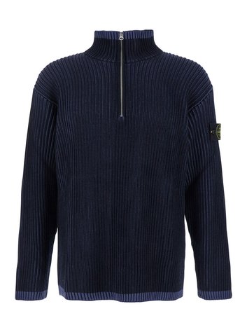 Светр STONE ISLAND BLUE RIBBED 8115516c1V0020 фото