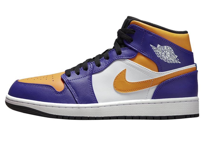 Jordan 1 Mid LA Lakers DQ8426-517 фото