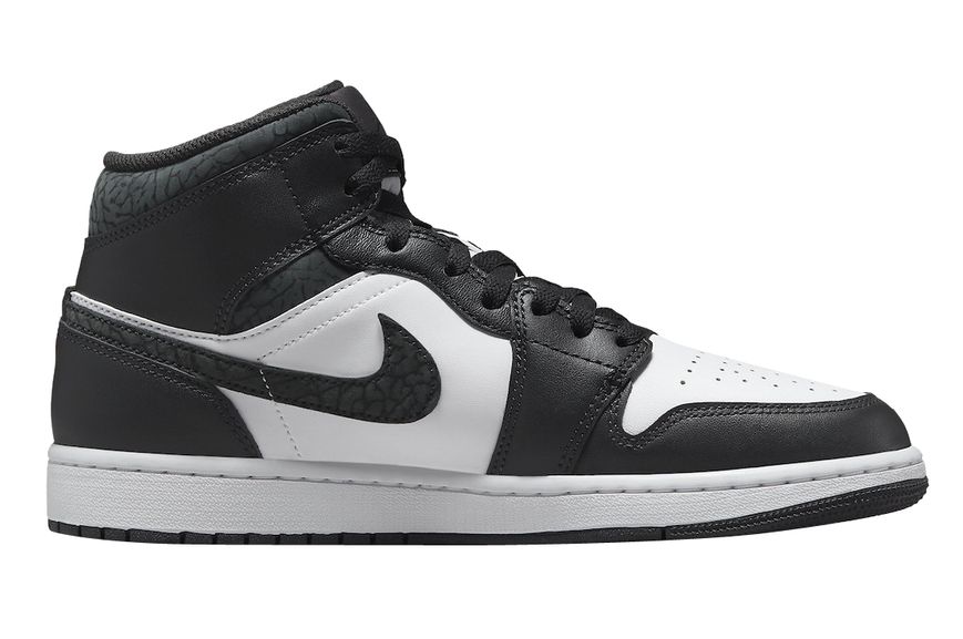 Air Jordan 1 Mid Panda Elephant FB9911-001 фото